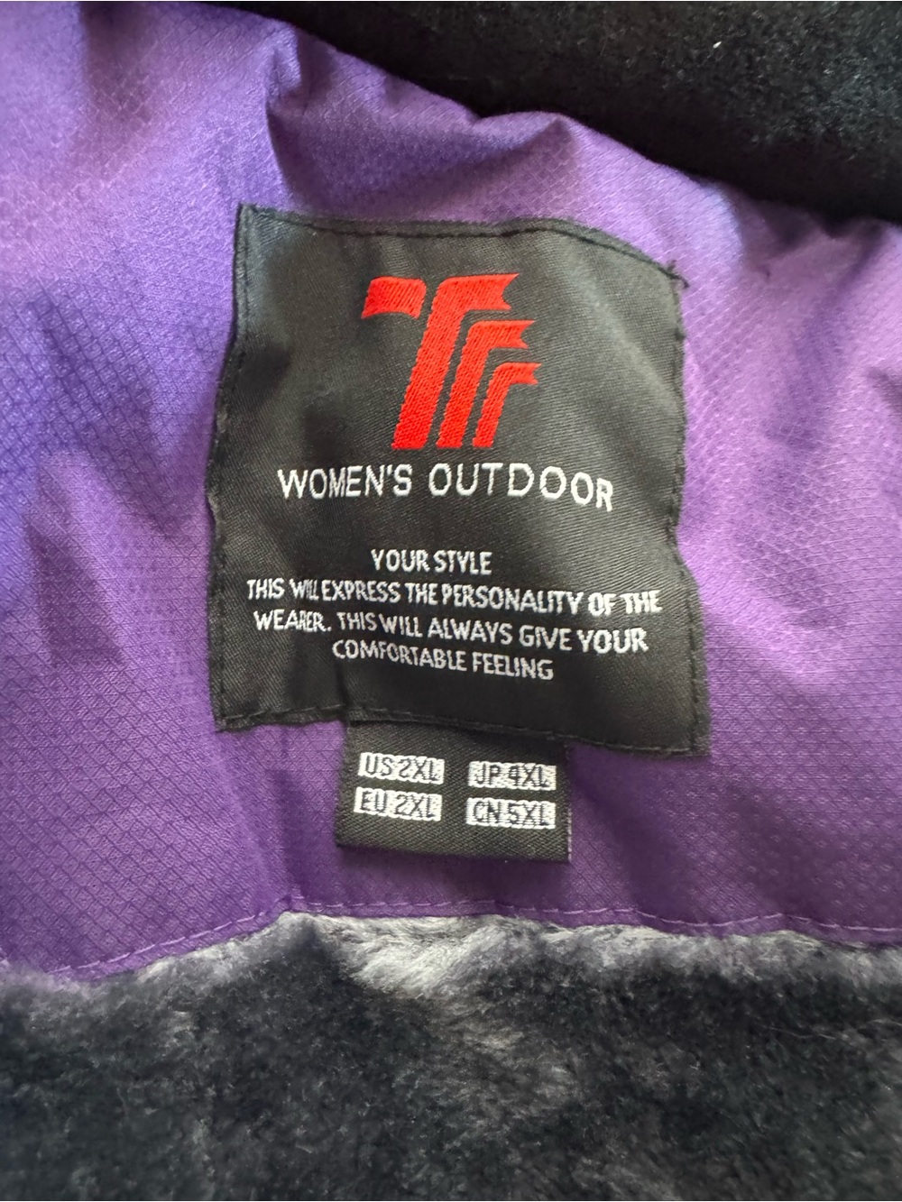 Purple Waterproof Winter Jacket - Picture 6 of 6